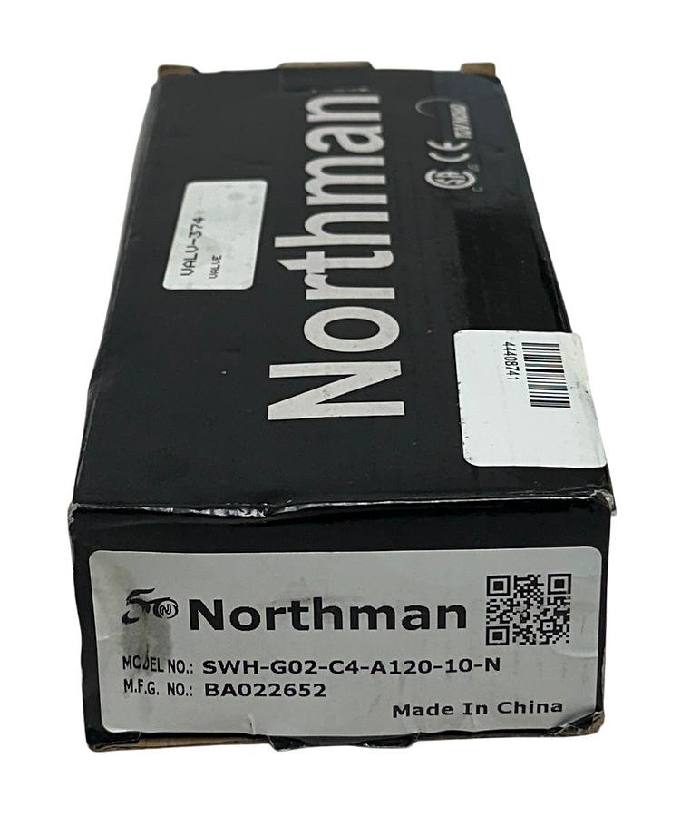 Used NORTHMAN SWH-G02-C4-A120-10-N / SWHG02C4A12010N SOLENOID DIRECTIONAL VALVE NSMP