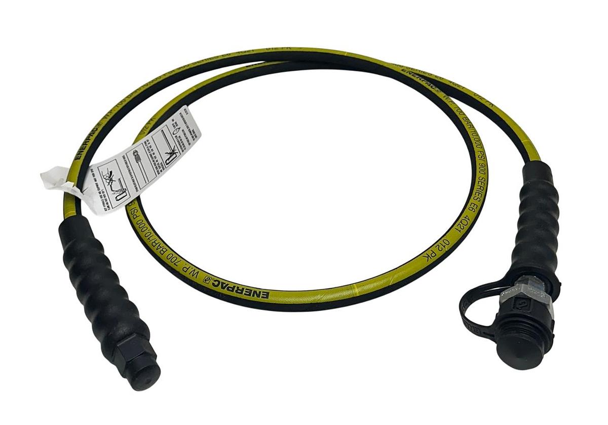 Used ENERPAC 80018781 / HC9206 OEM 6' HOSE W/ CH-604-3/8'' HI-PRESSURE ASSEMBLY NSMP