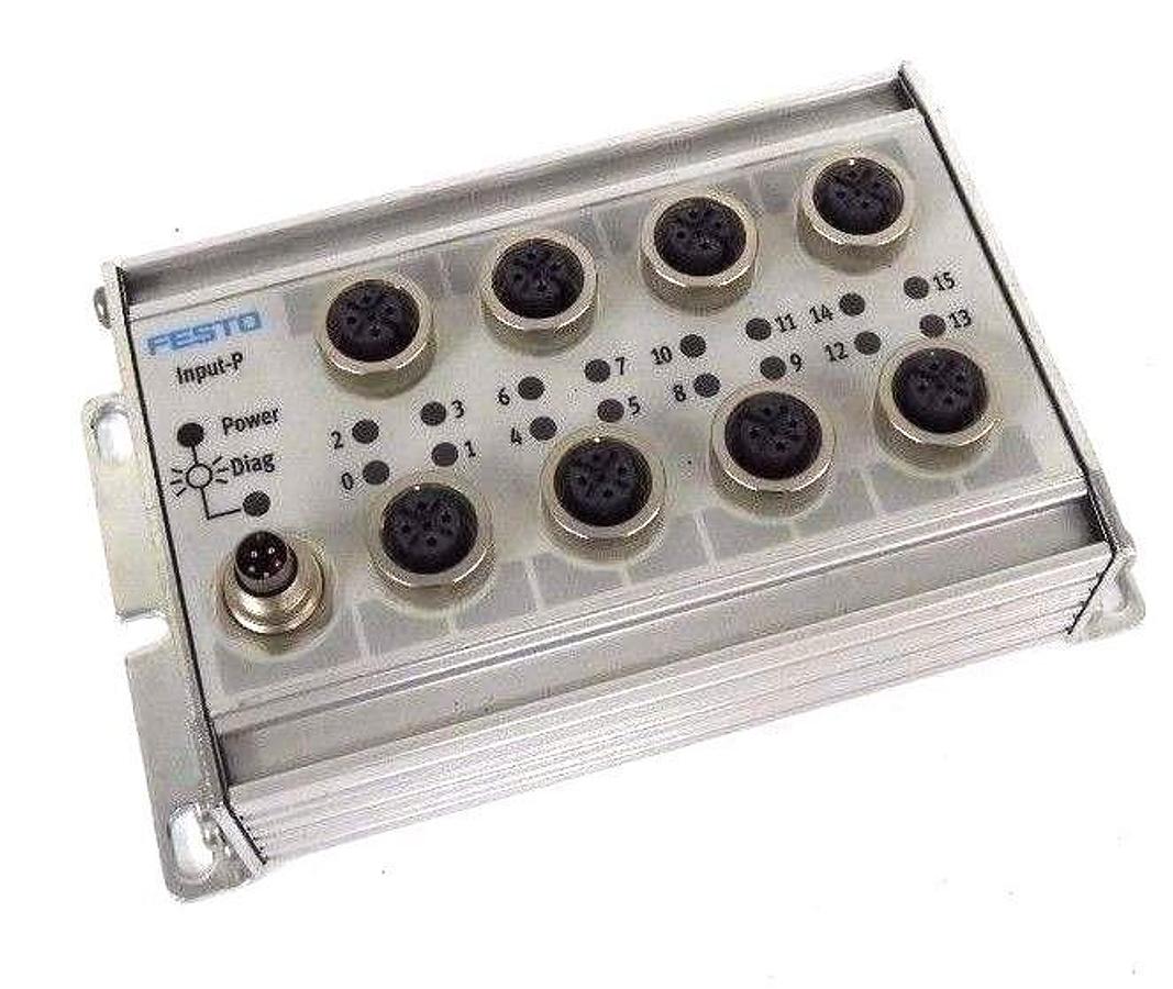 Used FESTO CP-E16-M12X2-5POL INPUT MODULE 175561 CPE16M12X2