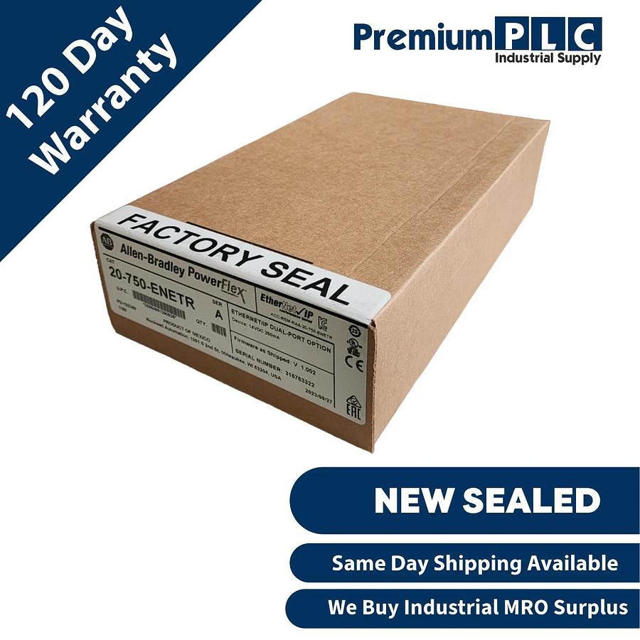Used NEW FS ALLEN BRADLEY 20-750-ENETR /A PowerFlex Ethernet/IP DUAL-PORT OPTION 2023 884951290938