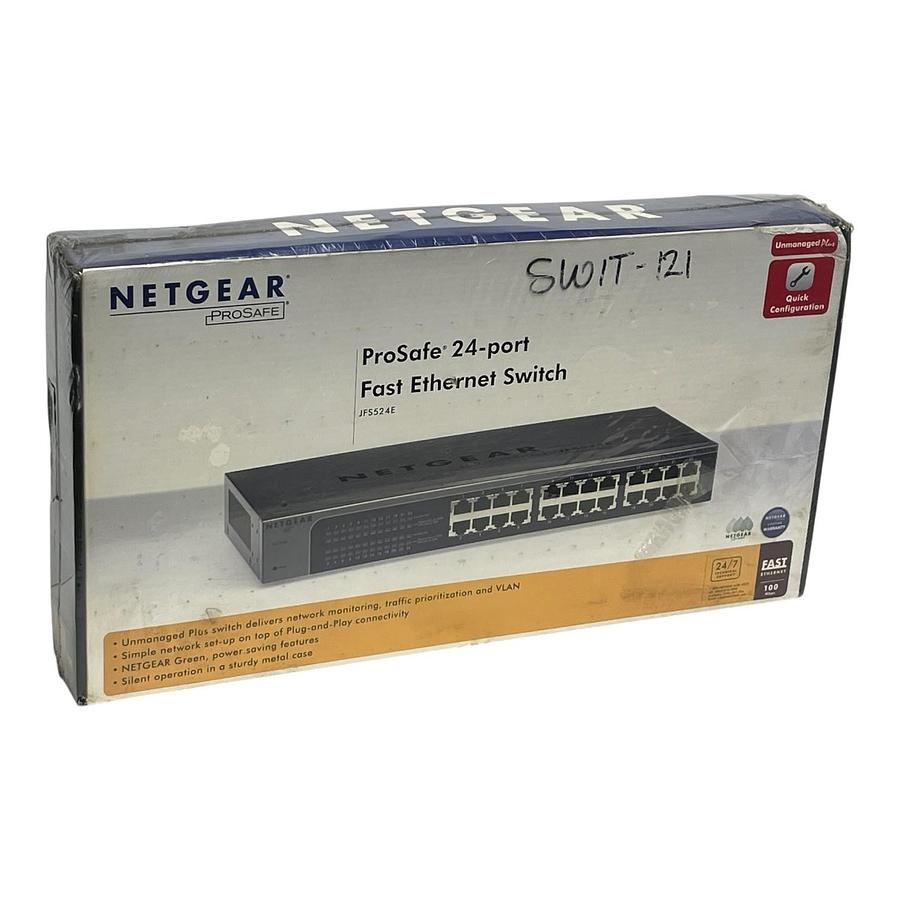 Used Netgear JFS524E ProSafe 24-Port 10/100 Ethernet Switch New Sealed