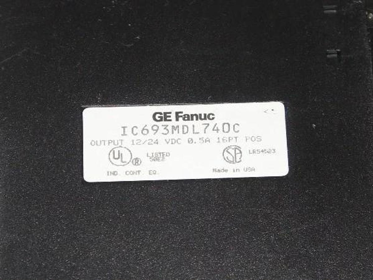 Used GE FANUC IC693MDL740C OUTPUT MODULE 12-24 VDC, 0.5 A, 16 PT