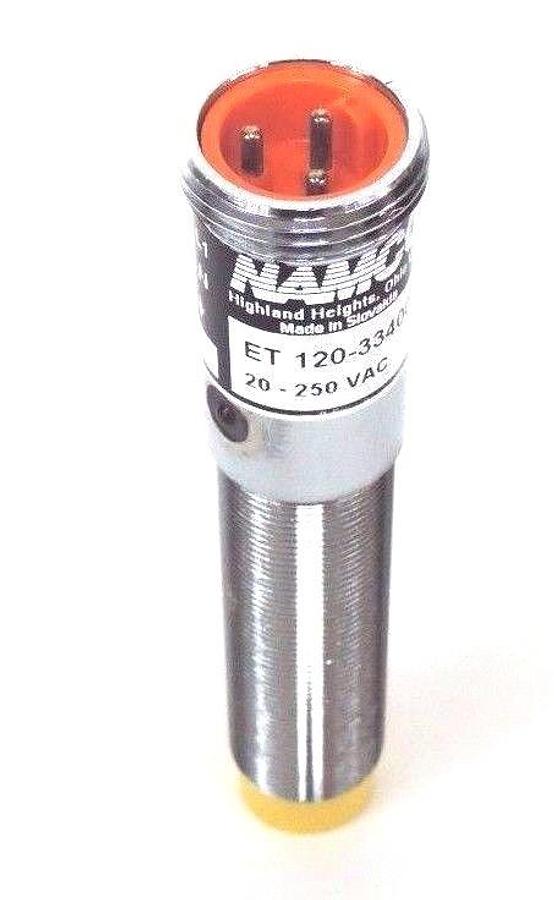Used NEW NAMCO ET120-33400 PROXIMITY SWITCH ET12033400, 20-250 VAC, 400mA