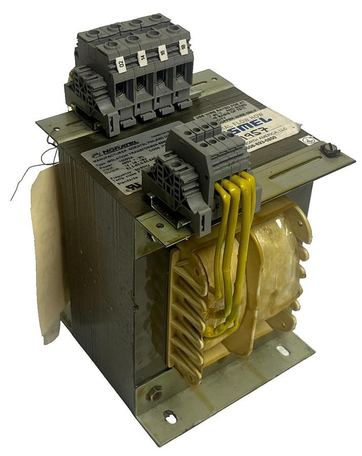NORATEL 66905-901 Isolation Transformer 1000VA 460V In 14-16-18V Out 6A 50/60Hz