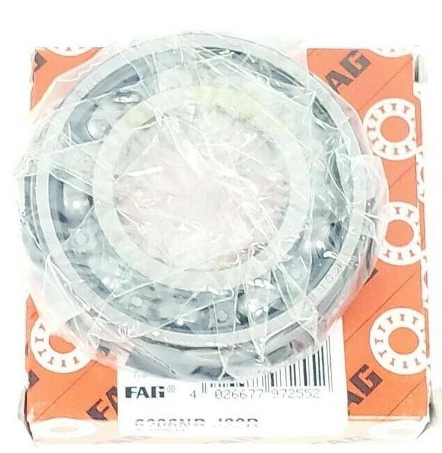 Used LOT OF 2 NIB FAG 6206NR.J22R BALL BEARINGS 6206NR