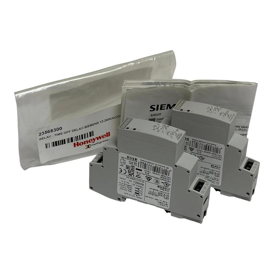 Lot of 2 Siemens 7PV1538-1AW30 SIRIUS Time Relay Off-Delay 12-240VAC/DC New