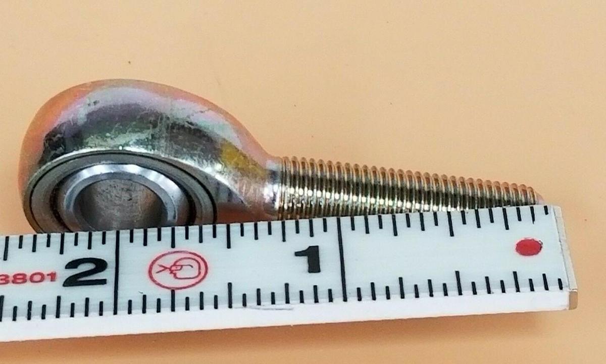 Used NEW AURORA USA MM-6T ROD END BEARING MALE RH .3750 IN. BORE 2.4380 IN. OAL