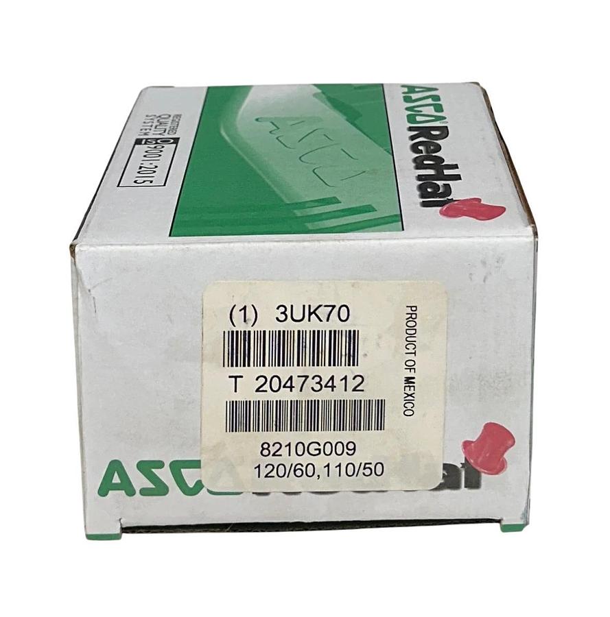 ASCO 8210G009120/60,110/50 / 8210G009 Red-Hat SOLENOID VALVE 3/4'' 110/120V NSMP