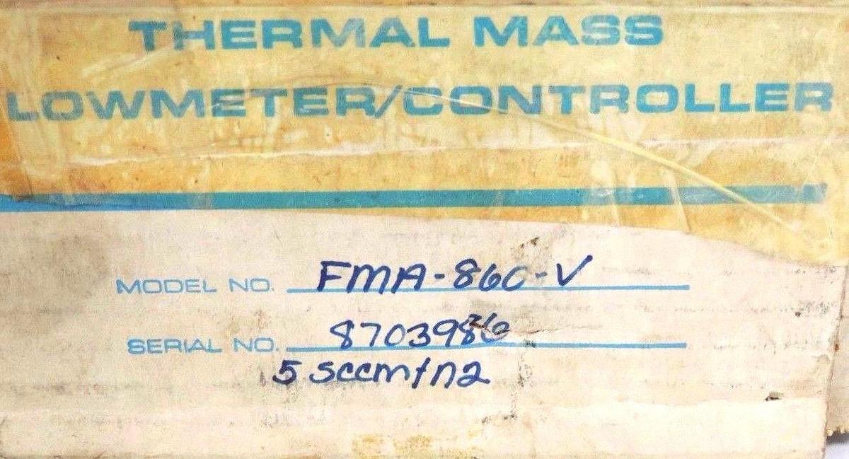 Used NIB OMEGA FMA-860-V FLOW METER 0/5VDC, X LINEAR, SCCM, N2, 1500PSI, FMA860V