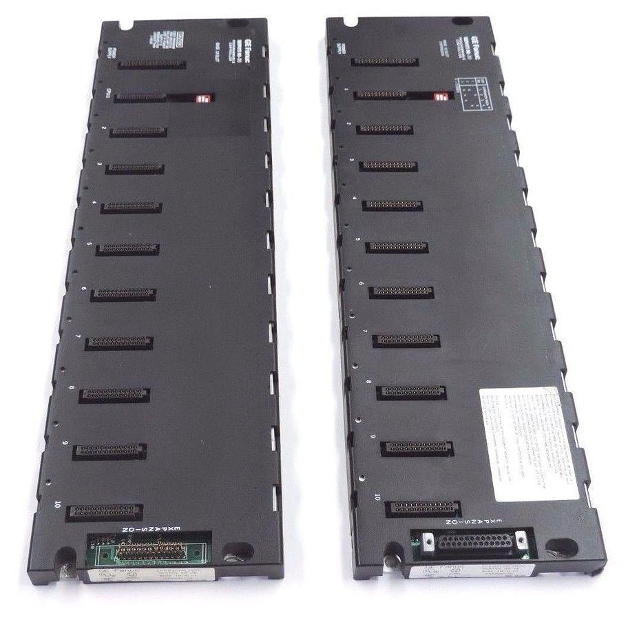 Used LOT OF 2 GE FANUC IC693CHS392C BASES 10-SLOT SERIES 90-30