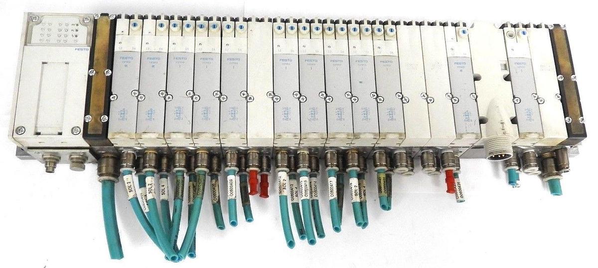 Used FESTO 537962, 537953, MPA-FB-SP-7/8-V-4POL, 537952, VMPA2-FB-EMG-4, MPA-CPI-VI