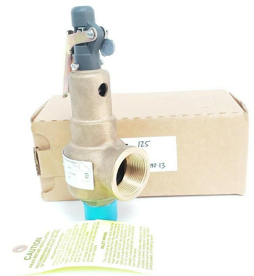 Used NIB KUNKLE 6030FEM01 RELIEF VALVE, 6030FEM01-LM, 6030FEM01-125, 125PSI, 1"