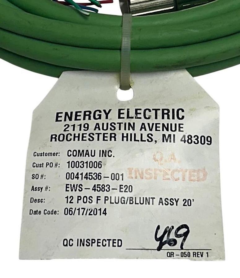 ENERGY ELECTRIC EWS-4583-E20 / EWS4583E20 PLUG / BLUNT ASSEMBLY 12-POS 20' NSNP