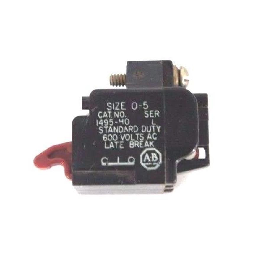 Used LOT OF 4 ALLEN BRADLEY 1495-H0 SIZE 0-5 CONTACTS SER L, 1495H0