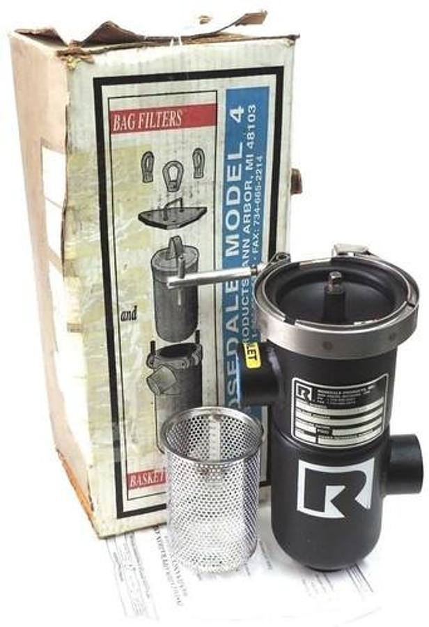 Used ROSEDALE MODEL 4 FILTER MCL 46112P200CVNPB BAG FILTERS & BASKET STRAINER LCO-4