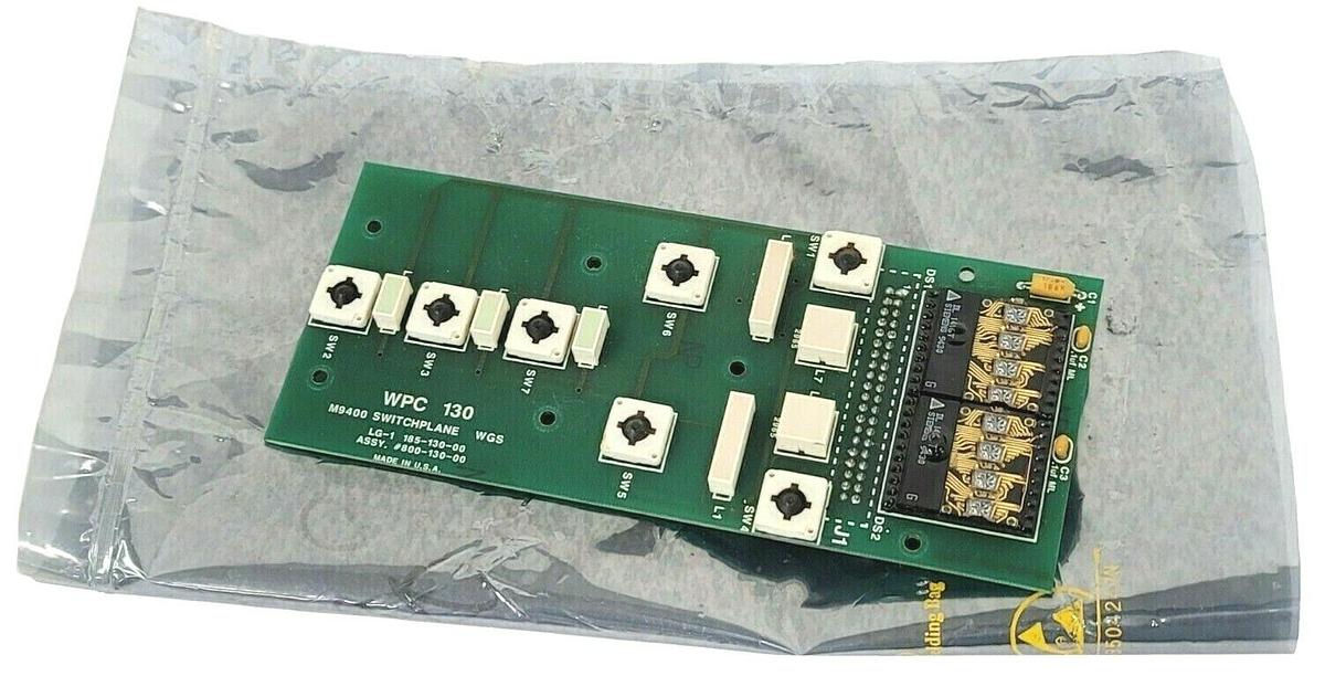 Used WEB PRINTING 800-130-00 PUSH BUTTON INTERFACE WPC 10 M9400 SWITCHPLANE