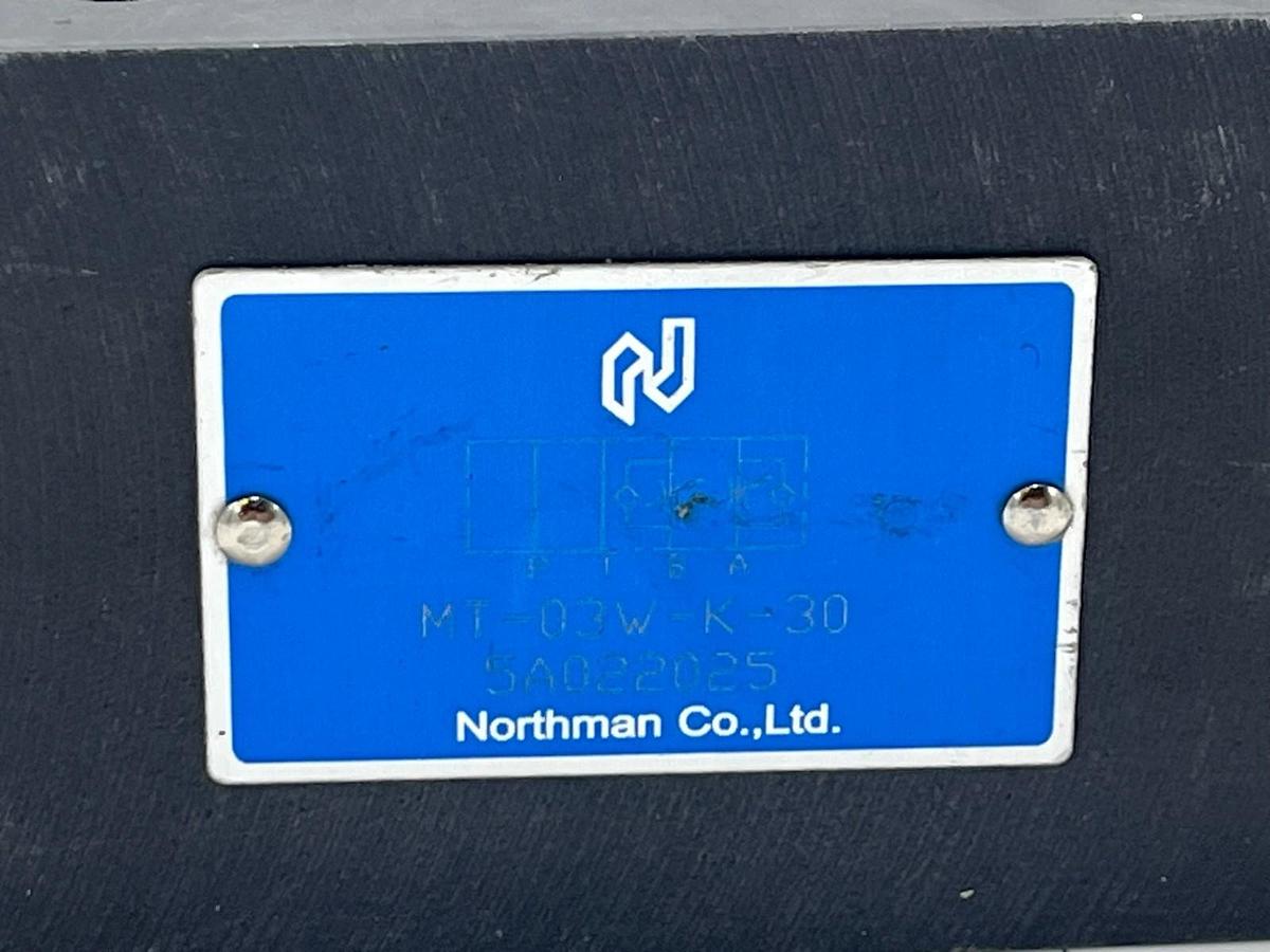 Used NORTHMAN MT-03W-K-30 Hydraulic Directional Control Valve