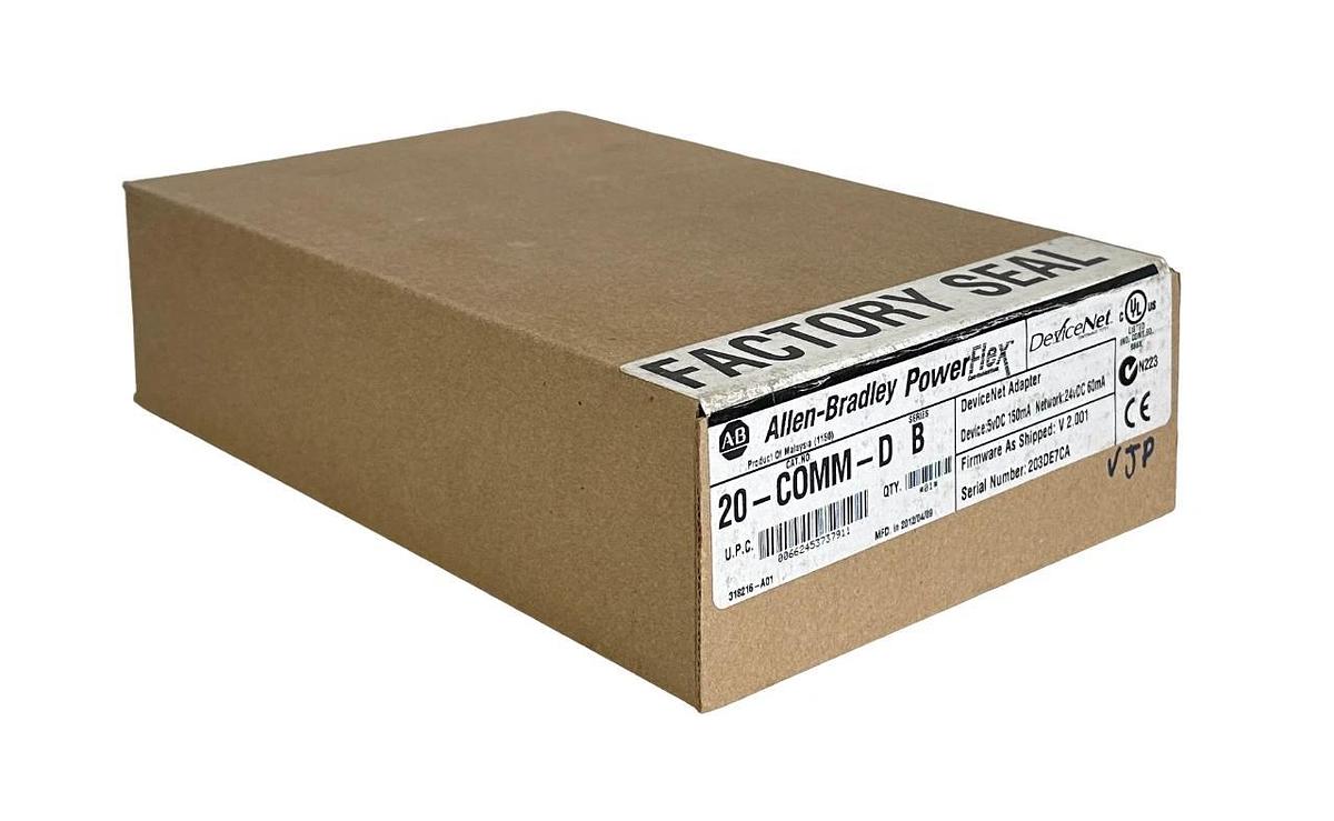 Used NEW SEALED ALLEN BRADLEY 20-COMM-D /B PowerFlex DeviceNet ADAPTER 5vDC 20COMMD