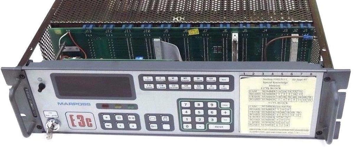 Used MARPOSS E3C 8160561134 PROCESS CONTROLLER W/ 6830326601, 6116320400 BOARDS
