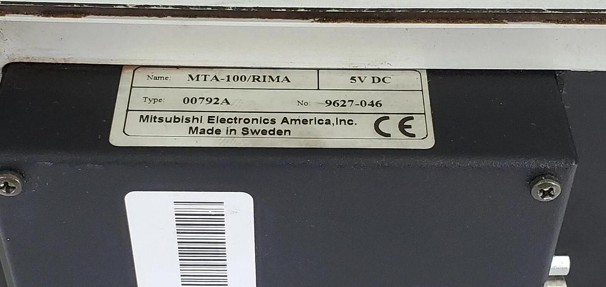 Used MITSUBISHI MTA-100/RIMA OPERATOR INTERFACE PANEL 00792A 9627-046 5V MTA100 RIMA