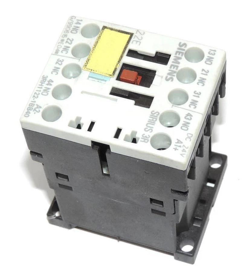Used SIEMENS 3RH1122-1BB40 CONTROL RELAY, 2NO 2NC, 24VDC COIL, 3RH11221BB40
