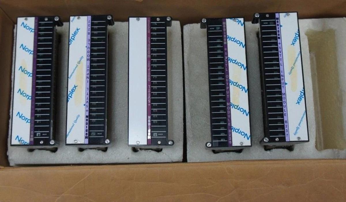 Used MASTER CASE OF 5 GOULD MODICON B236 AND B237 OUTPUT MODULE +5VTTL