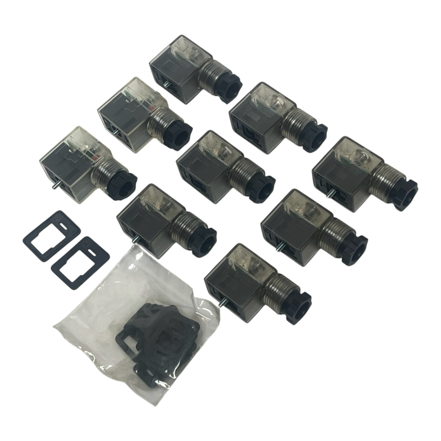 Used Lot of 9 MAC Valves CP-5107-1010000 Electrical Connector Block with Gaskets New