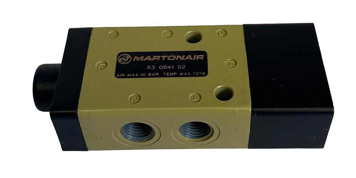 Used NEW NORGREN MARTONAIR X3 0641 02 / X3064102 INLINE VALVE 5/2 X3 SERIES
