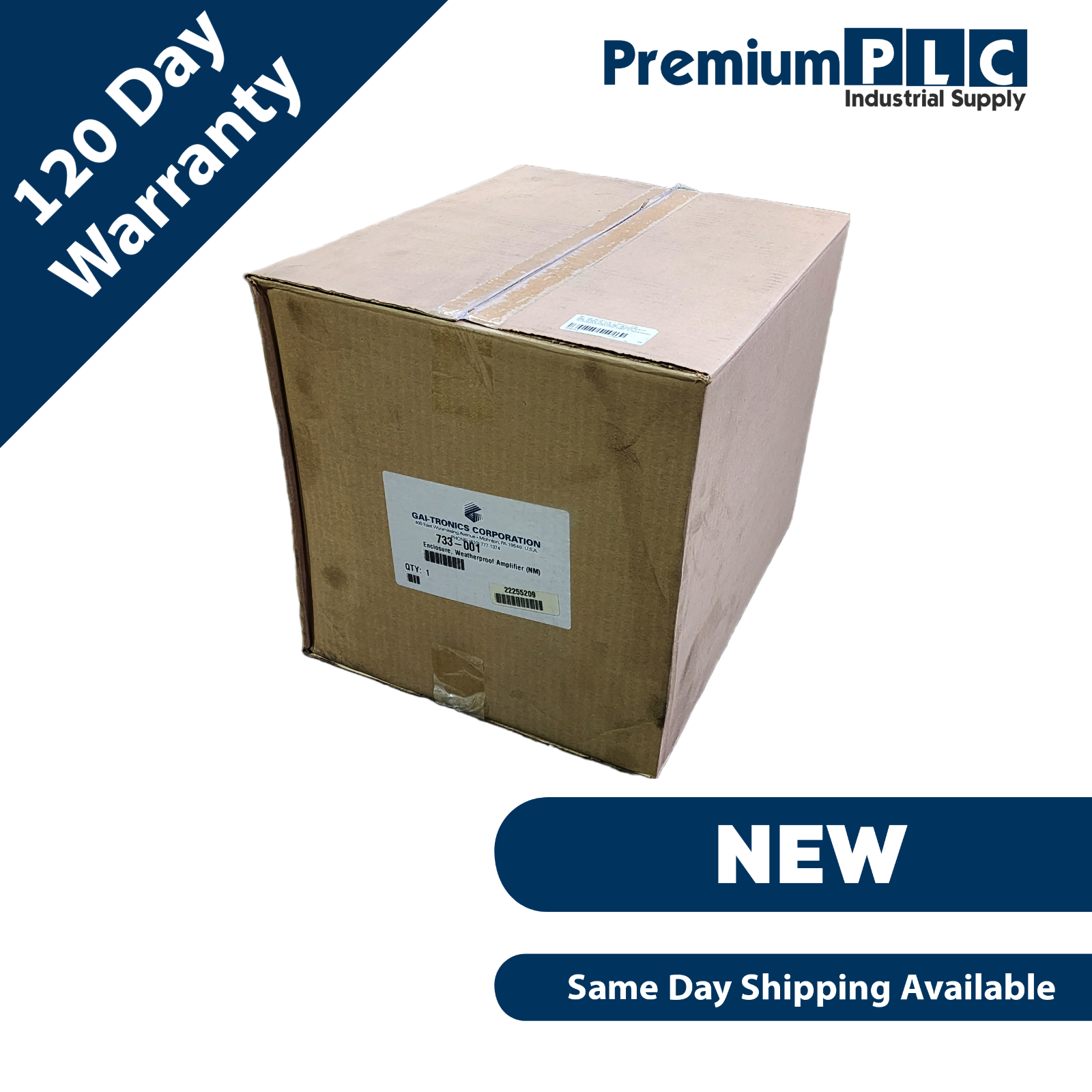 Used NEW GAI-TRONICS HUBBEL 733-001 / 733001 ENCLOUSURE WEATHERPROOF AMPLIFIER (NM)