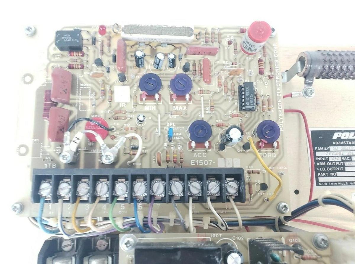 Used POLYSPEDE RSC-101 SC SERIES D.C. DRIVE RSC101