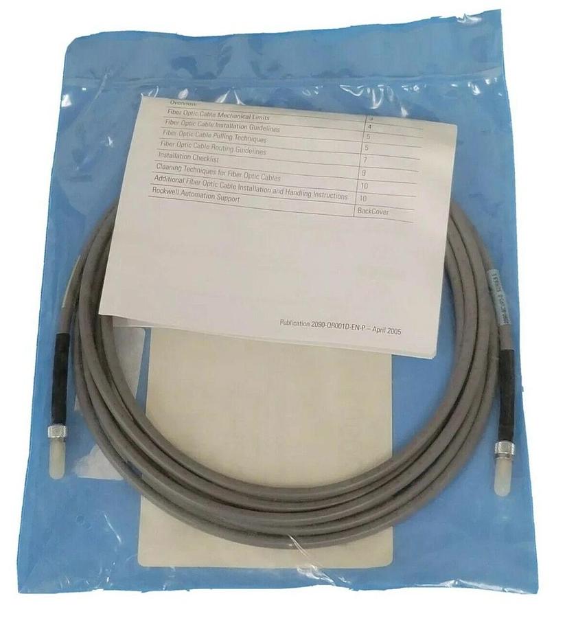 Used NEW ALLEN BRADLEY 2090-SCVP3-0 SER. E CABLE ASSEMBLY, PLASTIC FIBER OPTIC 3M