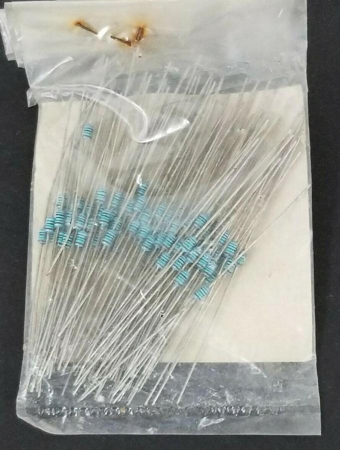 BAG OF 100 P/N: 278 METAL FILM RESISOTRS 150 OHMS 1/8W 1%