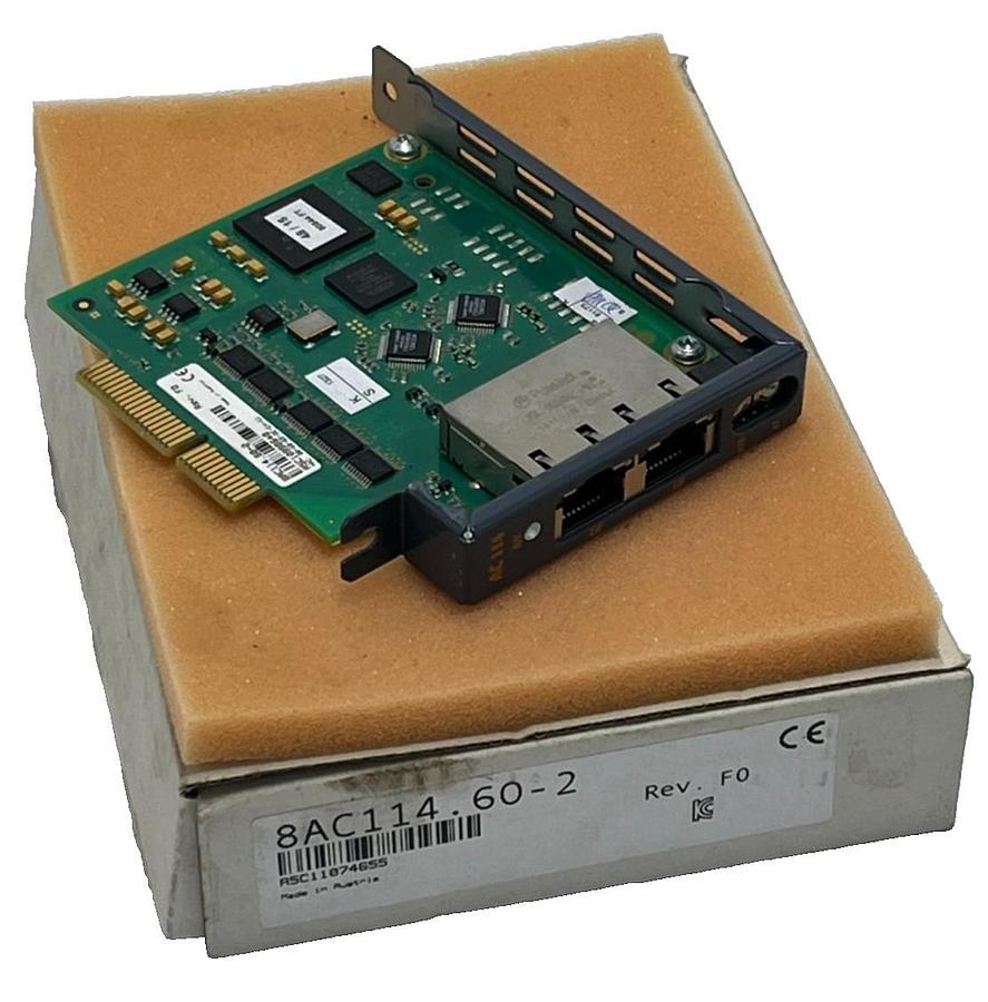 Used B&R 8AC114.60-2 REV. F0 ACOPOS Plug-In Module SSI / Incremental / EnDat AC 114