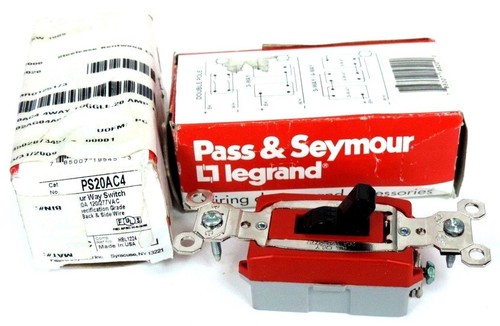 NIB PASS & SEYMOUR PS20AC1 SINGLE POLE SWITCH 20A 120/277VAC