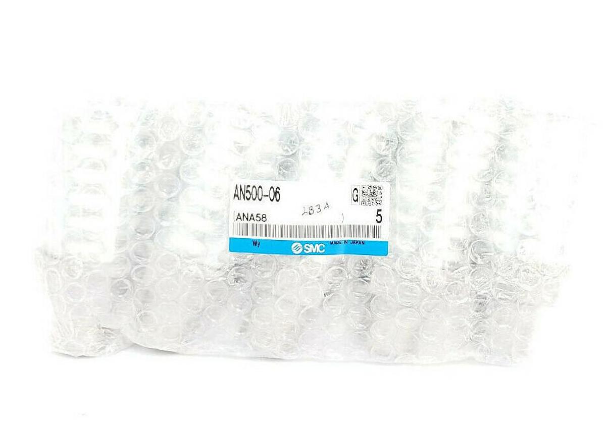 LOT OF 5 NEW SMC AN500-06 AN SILENCERS AN 3/4INCH STANDARD (PT)