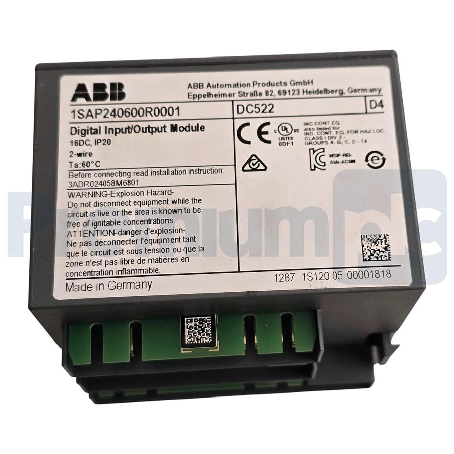 Used ABB 1SAP240600R0001 | DC522 S500 Digital Input/Output Module 16 DI/DO 24VDC NSMP