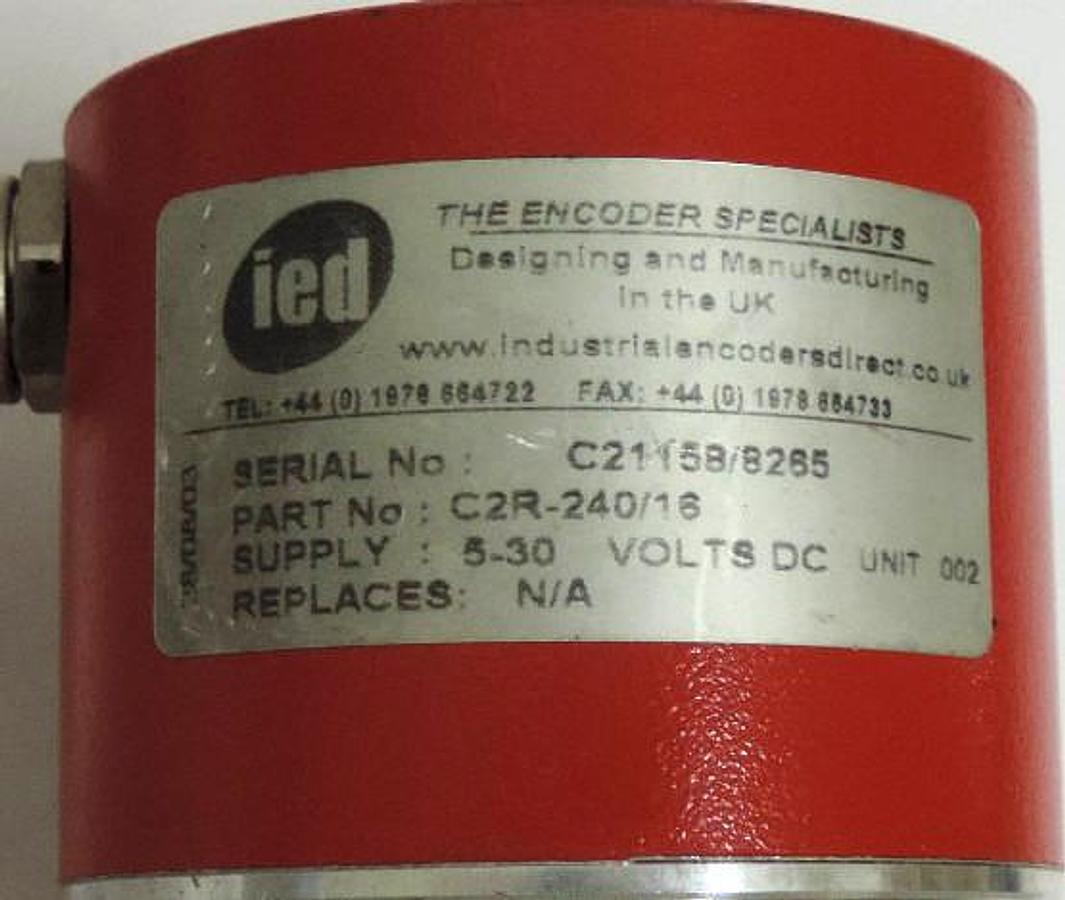 Used ACCU-CODER INCREMENTAL SHAFT ENCODER 715-1*-N-S, 5-28 VDC INPUT W/ IED ENCODER