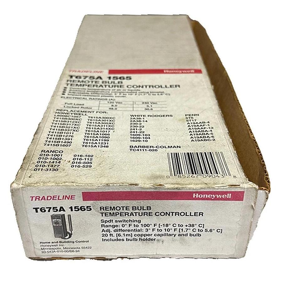 NEW HONEYWELL TRADELINE T675A-1565 / T675A1565 REMOTE BULB TEMP CONTROLLER