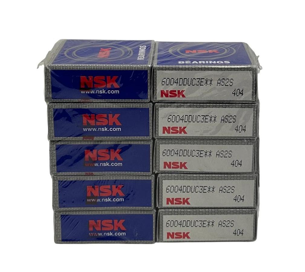 Used 10 NSK 6004DDUC3 / 6004DDUC3E / 6004DDUC3E** AS2S DEEP GROOVE BALL BEARINGS NSFS