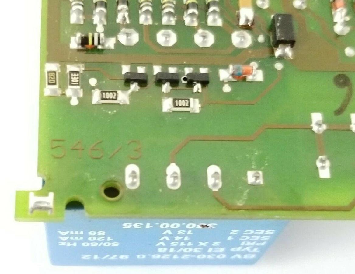 Used IVO INDUSTRIES 546/3 TRANSFORMER BOARD 350.00.135 38/97