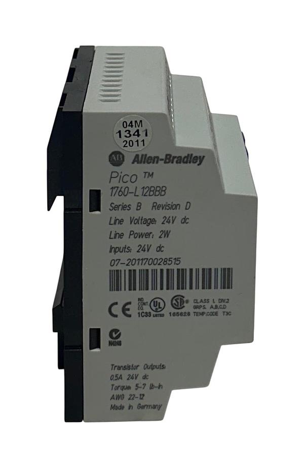 Used ALLEN BRADLEY 1760-L12BBB /B Pico DC CONTROLLER 24VDC Rev. D 2W 1760L12BBB USNP