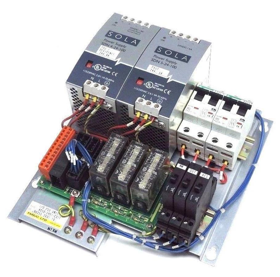 Used FANUC A05B-2401-C311 DUAL POWER SUPPLY PSU UNIT N0255-2001-10 A05B2401C311