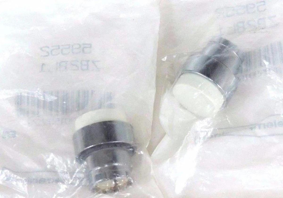 Used LOT OF 2 NEW TELEMECANIQUE ZB2BL1 PUSHBUTTON MOMENTARY EXTENDED HEADS WHITE