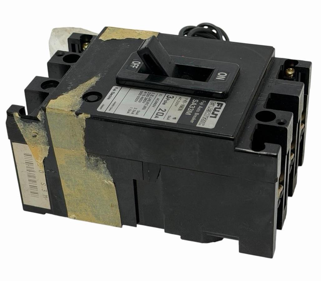 Used NEW FUJI ELECTRIC SA33M FUJI AUTO BREAKER 3-POLE 20A