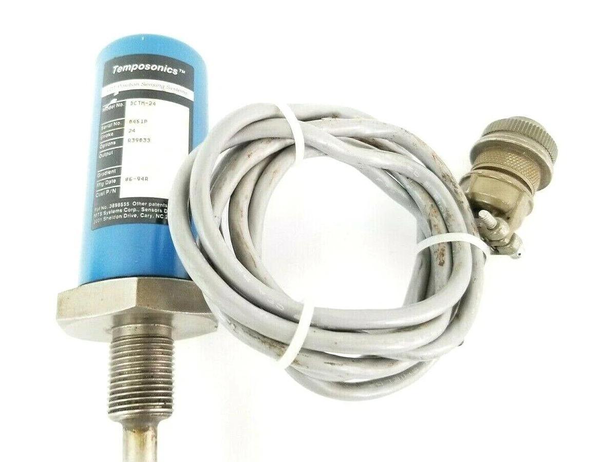 Used TEMPOSONICS INC. DCTM-24 TRANSDUCER 24'' IN. STROKE OPTIONS: R39033 32'' IN. ROD