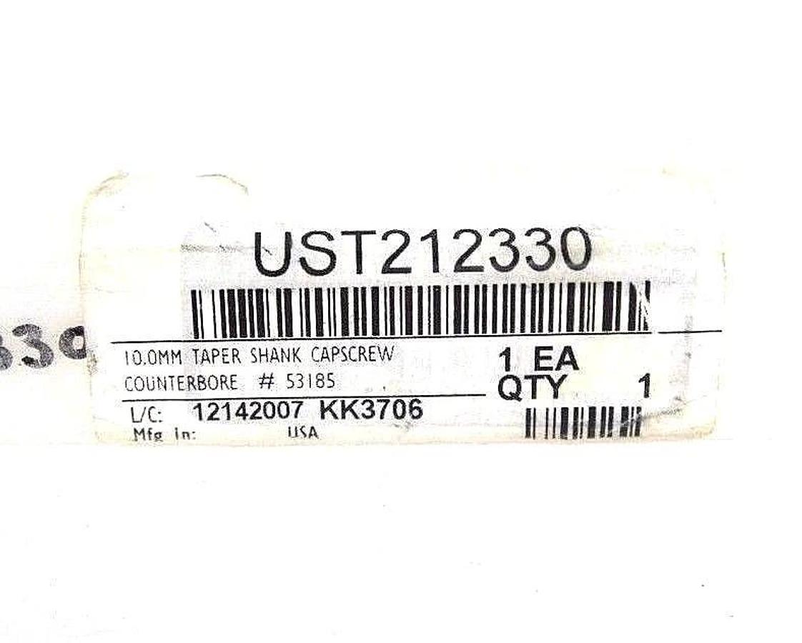Used NIB UST212330 10.0MM TAPER SHANK CAPSCREW COUNTERBORE# 53185 21CM HS 0778 420010