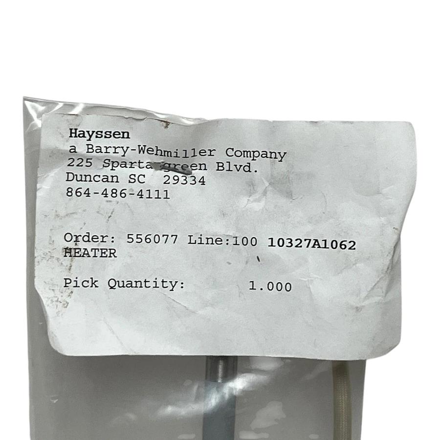 Hayssen 10327A1062 Cartridge Heater Element 13" 120V 800W Bagger VFFS - NEW