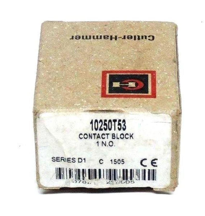 NIB CUTLER HAMMER 10250T53 SER. D1 CONTACT BLOCK 1 N.O., C1505