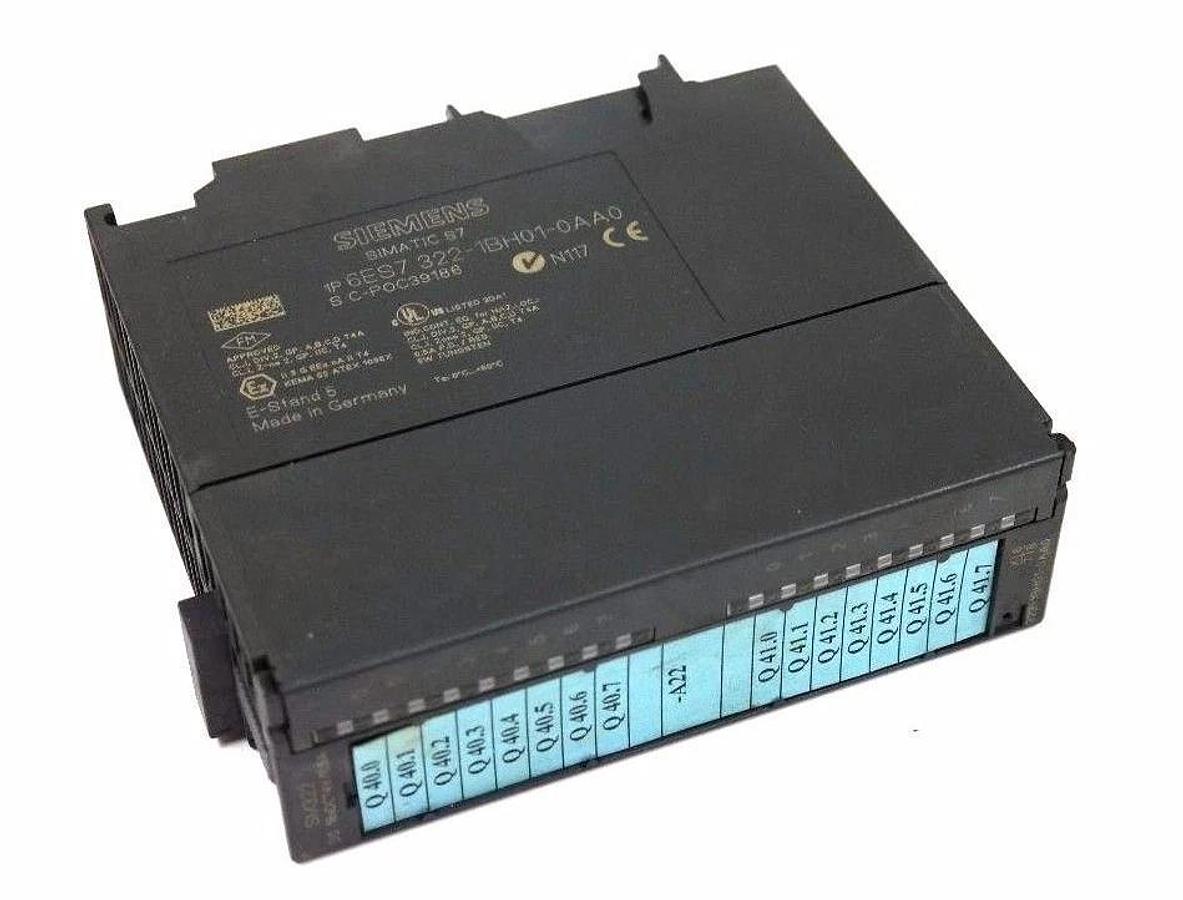 Used LOT OF 4 SIEMENS 6ES7 322-1BH01-0AA0 OUTPUT MODULE 16 POINT 6ES73221BH010AA0