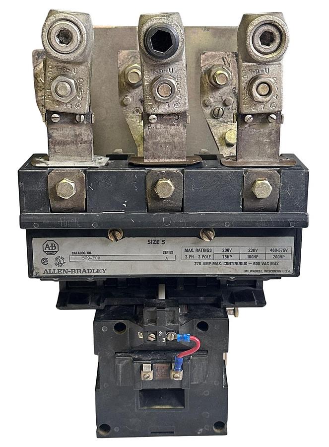 Used ALLEN BRADLEY 509-FOB /A SIZE 5 STARTER 509FOB